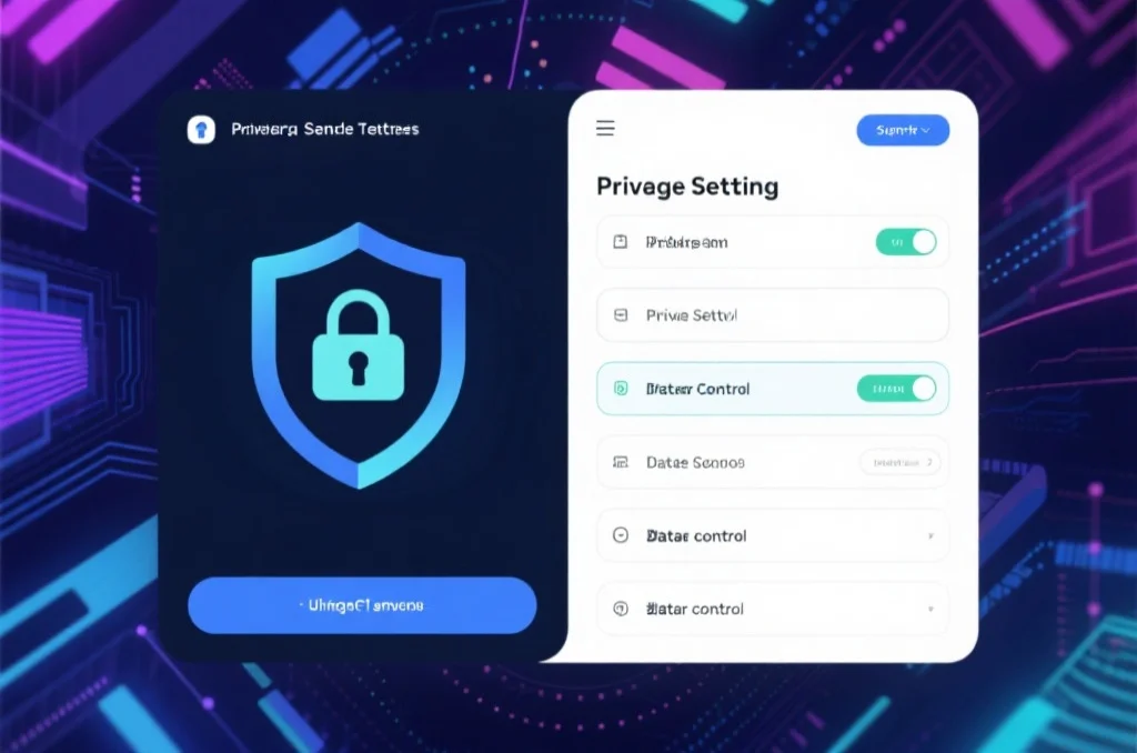 用户隐私设置和数据控制界面